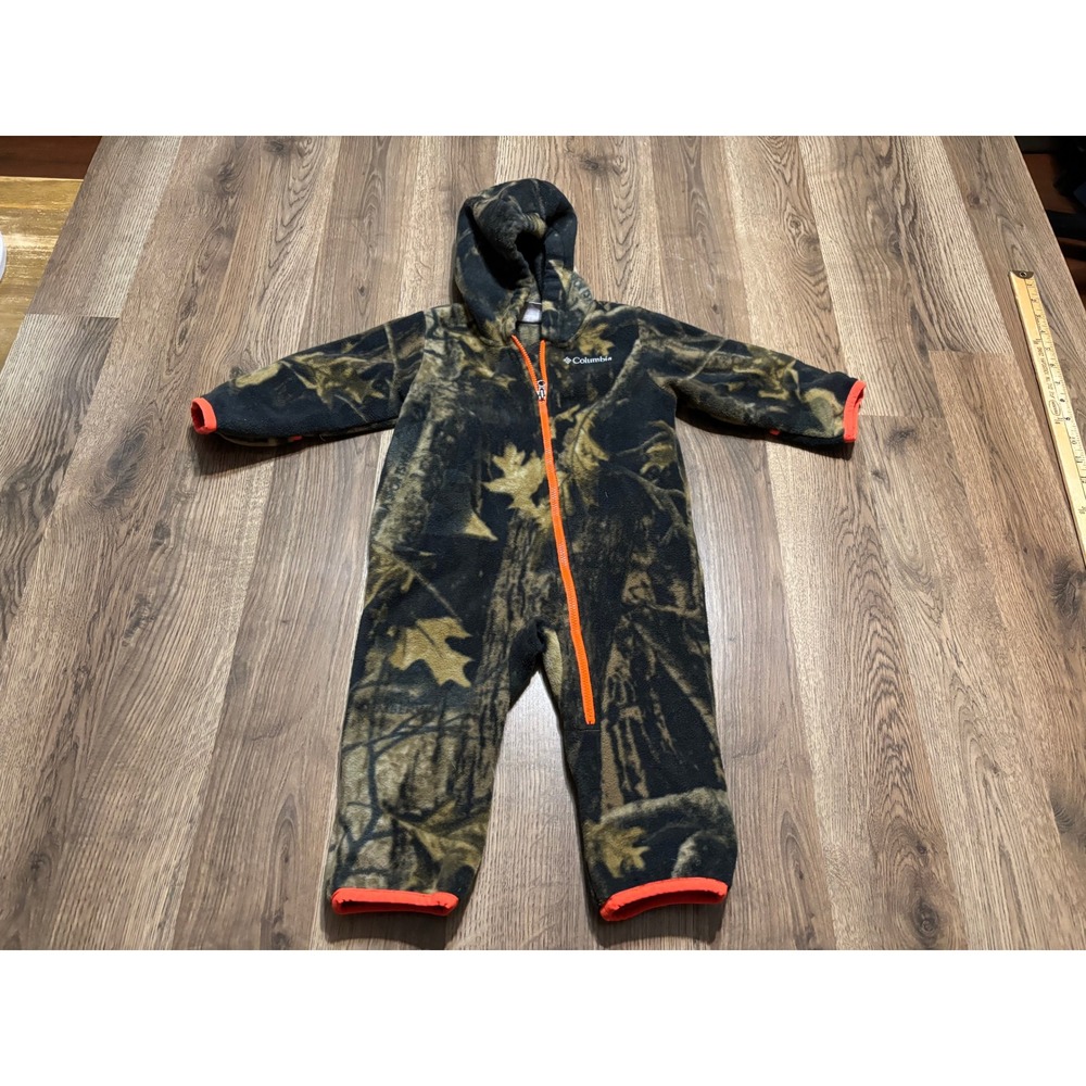 Columbia Snowtop II Baby Size 6-12M Green Camouflage Bunting Timberwolf